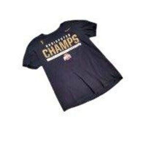 Ohio State Undisputed Champs 2014 T-Shirt Black Athletic Cut Large Nike Tee